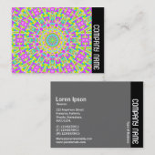Seitenband - Farbiges Kaleidoskop 05 Visitenkarte (Vorne/Hinten)