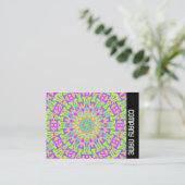 Seitenband - Farbiges Kaleidoskop 05 Visitenkarte (Stehend Vorderseite)