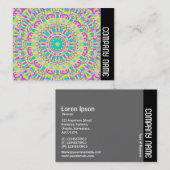 Seitenband - Farbiges Kaleidoskop 06 Visitenkarte (Vorne/Hinten)