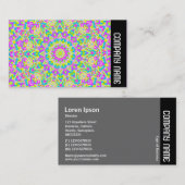 Seitenband - Farbiges Kaleidoskop 07 Visitenkarte (Vorne/Hinten)