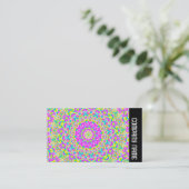 Seitenband - Farbiges Kaleidoskop 08 Visitenkarte (Stehend Vorderseite)
