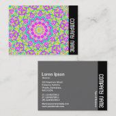 Seitenband - Farbiges Kaleidoskop 09 Visitenkarte (Vorne/Hinten)