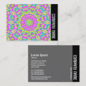 Seitenband - Farbiges Kaleidoskop Visitenkarte (Vorne/Hinten)