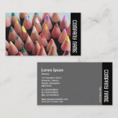 Seitenband - Farbstifte Visitenkarte (Vorne/Hinten)