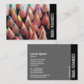 Seitenband - Farbstifte Visitenkarte (Vorne/Hinten)