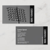 Seitenband - Flutlichter (B&W) Visitenkarte (Vorne/Hinten)