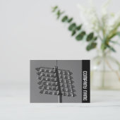 Seitenband - Flutlichter (B&W) Visitenkarte (Stehend Vorderseite)