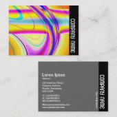 Seitenband - Fraktal Abstrakt 061012f Visitenkarte (Vorne/Hinten)