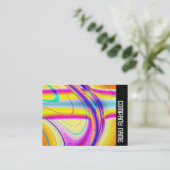 Seitenband - Fraktal Abstrakt 061012f Visitenkarte (Stehend Vorderseite)