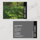 Seitenband - Frühjahr im Wald Visitenkarte (Vorne/Hinten)