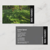 Seitenband - Frühjahr im Wald Visitenkarte (Vorne/Hinten)