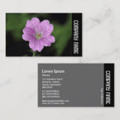 Seitenband - Geranium Endressii Visitenkarte (Vorne/Hinten)