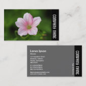 Seitenband - Geranium Visitenkarte (Vorne/Hinten)