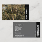 Seitenband - Goldene Zweige Visitenkarte (Vorne/Hinten)