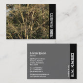 Seitenband - Goldene Zweige Visitenkarte (Vorne/Hinten)