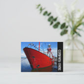 Seitenband - Leichtschiff Visitenkarte (Stehend Vorderseite)