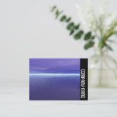 Seitenband - Lila Morgenröte Visitenkarte (Stehend Vorderseite)