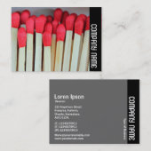 Seitenband - Matches Visitenkarte (Vorne/Hinten)