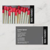 Seitenband - Matches Visitenkarte (Vorne/Hinten)