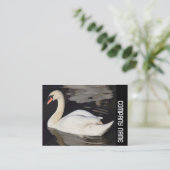 Seitenband - Mute Swan Visitenkarte (Stehend Vorderseite)
