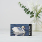 Seitenband - Mute Swan Visitenkarte (Stehend Vorderseite)