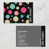 Seitenband - Punkte und Kreise 150816 Visitenkarte (Vorne/Hinten)