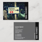 Seitenband - Station-Zeichen Visitenkarte (Vorne/Hinten)