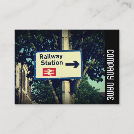 Seitenband - Station-Zeichen Visitenkarte (Vorderseite)