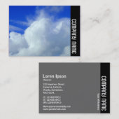 Seitenband - Wolken Visitenkarte (Vorne/Hinten)