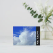 Seitenband - Wolken Visitenkarte (Stehend Vorderseite)