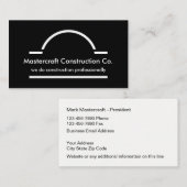 Seitenbau moderne zwei visitenkarte (Vorne/Hinten)