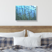 Seitenbaum blaue Hintergrundbeleuchtung Leinwand w (Insitu (Schlafzimmer))