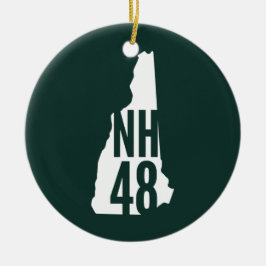 Seitenende-Verzierung des New Hampshire-4000 Keramik Ornament