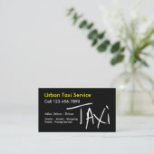 Seitenentwurf einfache Taxi-modische zwei Visitenkarte (Stehend Vorderseite)