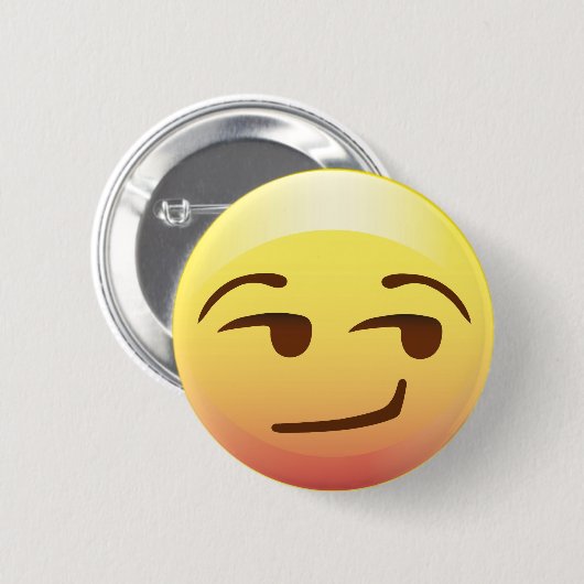 Seitenflüchtiger blick eingebildetes Emoji Button (Vorne & Hinten)