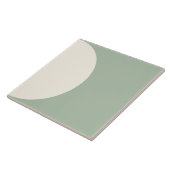 Seitengrüne moderne geometrische Halbkreiskachel Fliese (Seite)