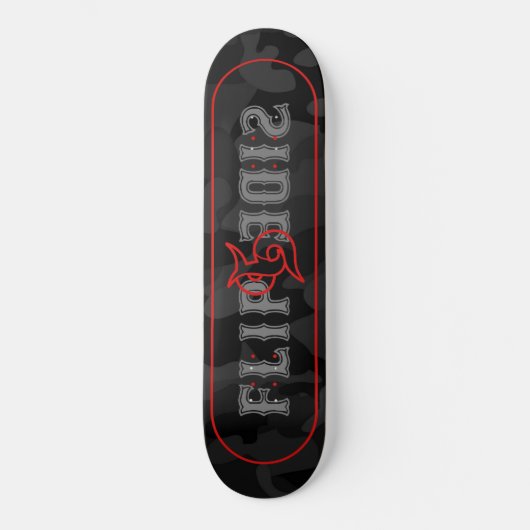 Seitenkarte gedreht skateboard (Vorderseite)