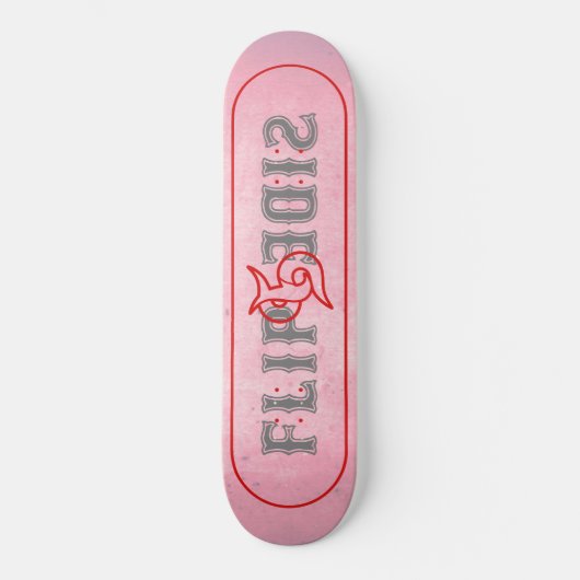 Seitenkarte gedreht skateboard (Vorderseite)