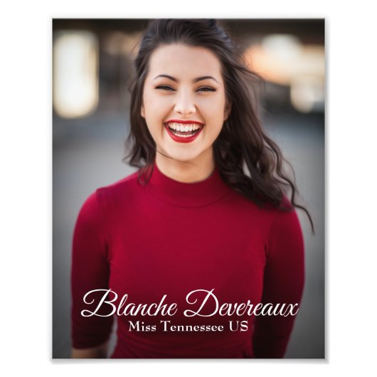 Seitenmodellierung Portrait-Headshot Fotodruck (Vorne)