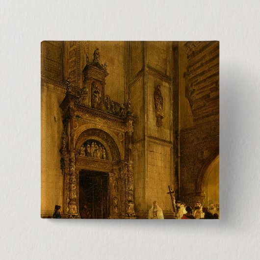 Seitenportal von Como Kathedrale, 1850 Button (Vorderseite)