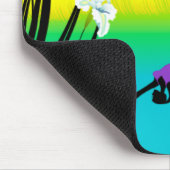 Seitenprofil eines übenden Yoga der Frau Mousepad (Ecke)