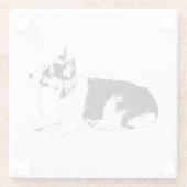 Seitenprofil-Pause Glasuntersetzer (Rückseite)