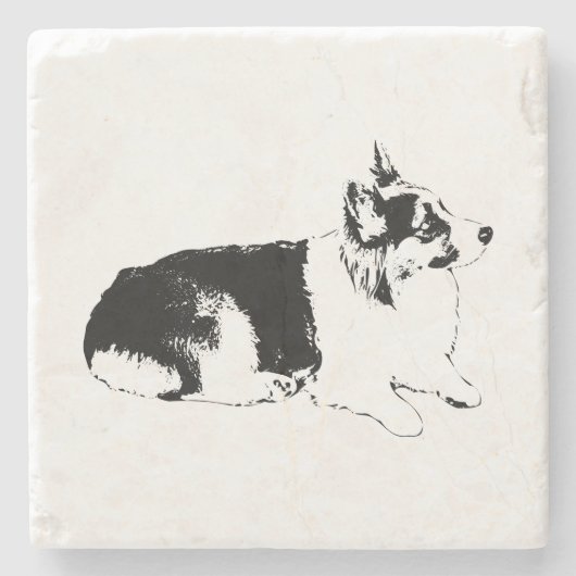 Seitenprofil-Pause Steinuntersetzer (Vorderseite)