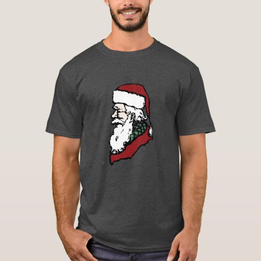 Seitenprofil Weihnachtsklausel T-Shirt (Vorderseite)
