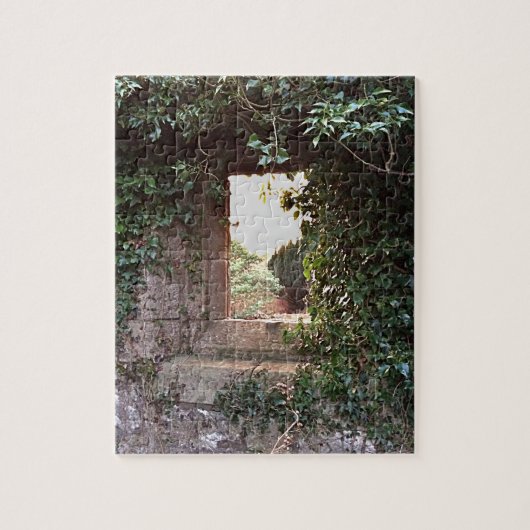 Seitenscheibe an der WestKirche Culross Puzzle (Vertikal)