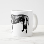 Seitenständer - Pitbull-Mix in Tinte Jumbo-Tasse (Vorderseite Rechts)