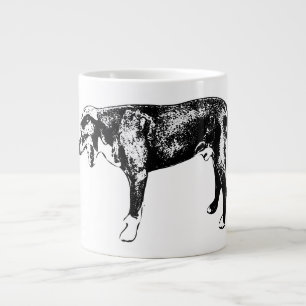 Seitenständer - Pitbull-Mix in Tinte Jumbo-Tasse
