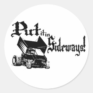 Seitenstrassen1 Runder Aufkleber