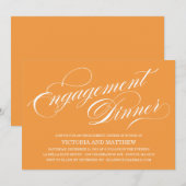 SEITENVerlobungs-ABENDESSEN-EINLADUNG DES Einladung (Vorne/Hinten)