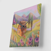 Seitenwanduhr Quadratische Wanduhr (Winkel)